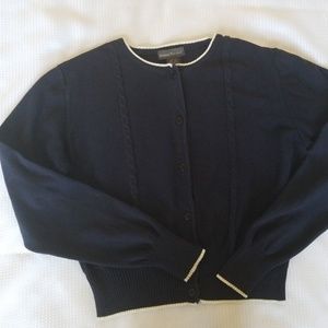 Banana Republic Blue & White Cardigan